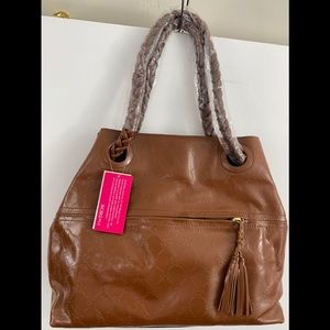 BCBGirls GENUINE LEATHER  Camel PURSE TOTE